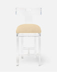 Made Goods Aldercy Clear Acrylic Counter Stool in Clyde Fabric