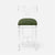 Made Goods Aldercy Clear Acrylic Counter Stool in Havel Velvet