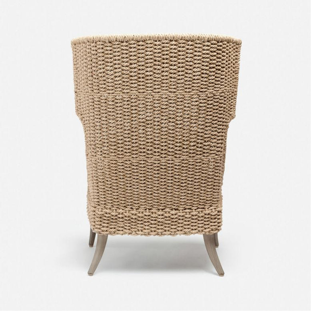 Made Goods Arla Wingback Outdoor Lounge Chair in Volta Fabric