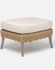 Made Goods Arla Faux Rope Outdoor Ottoman in Havel Velvet