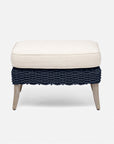 Made Goods Arla Faux Rope Outdoor Ottoman in Alsek Fabric