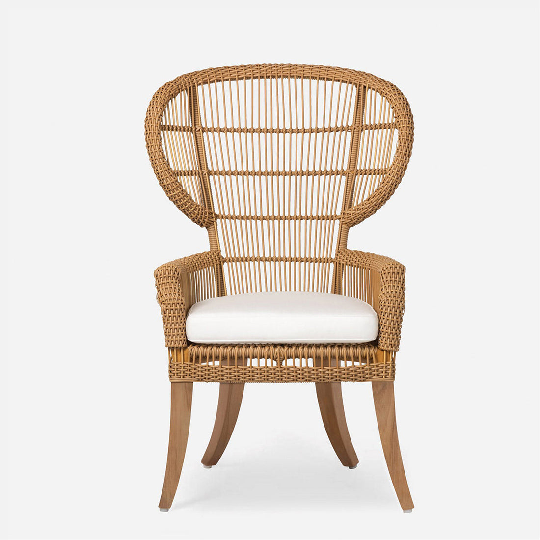 Faux rattan outlet dining chairs