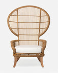 Made Goods Aurora Woven Wingback Outdoor Lounge Chair in Alsek Fabric