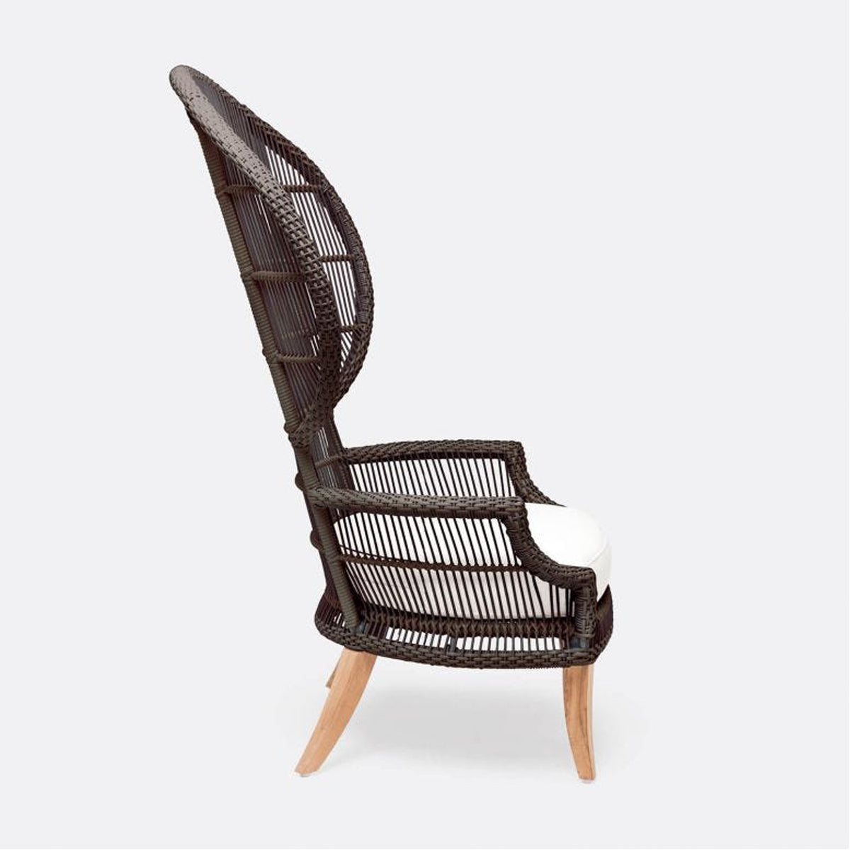 Made Goods Aurora Woven Wingback Outdoor Lounge Chair in Alsek Fabric