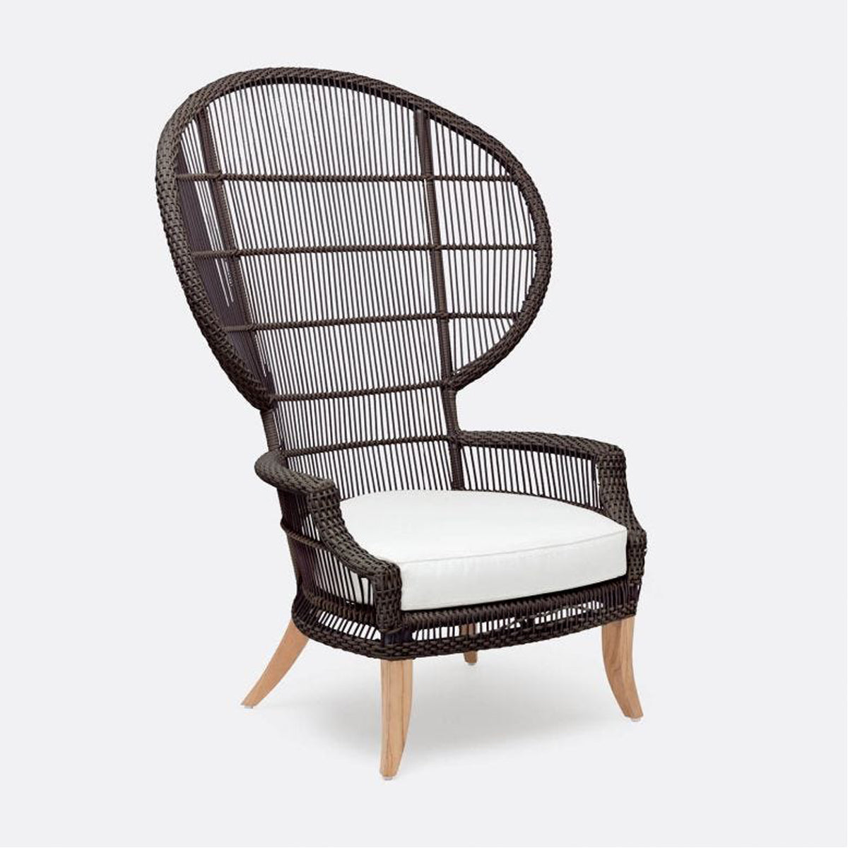 Made Goods Aurora Woven Wingback Outdoor Lounge Chair in Alsek Fabric