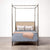 Made Goods Brennan Tall Textured Canopy Bed in Marano Lambskin