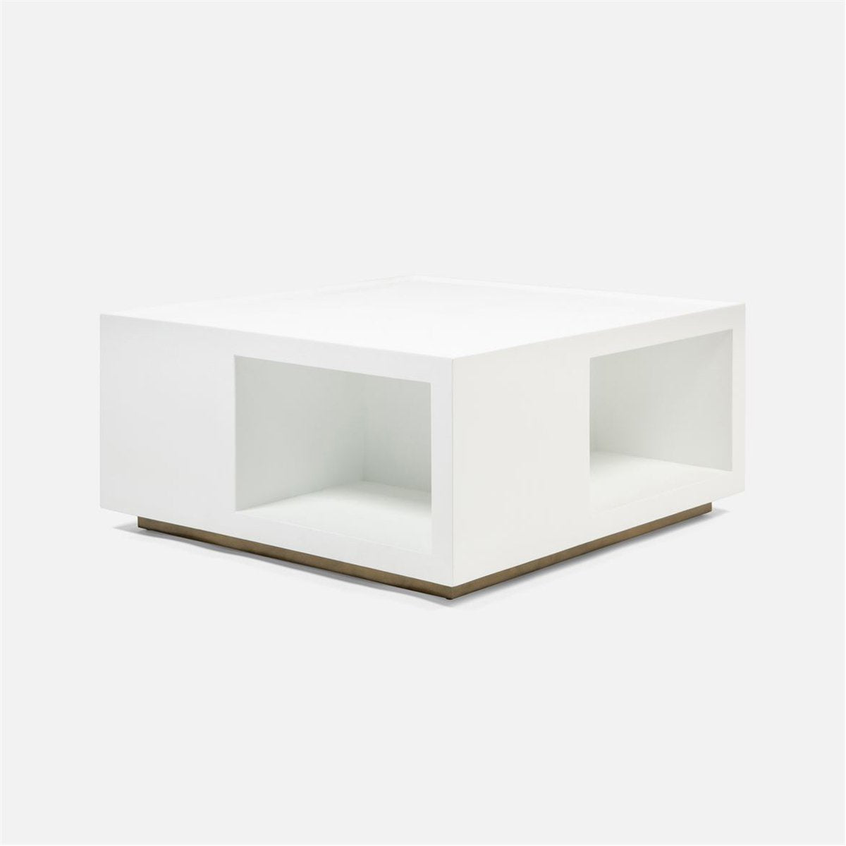 Made Goods Brooklyn Faux Belgian Linen Coffee Table