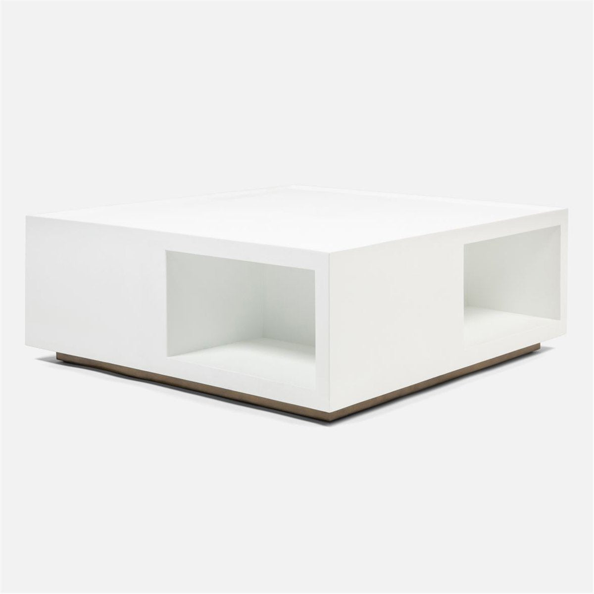 Made Goods Brooklyn Faux Belgian Linen Coffee Table