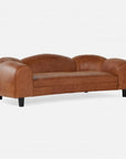 Made Goods Caldwell Scalloped Sofa in Rhone Full-Grain Leather