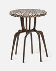 Made Goods Cyrano Metal Accent Table in Shell