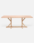 Made Goods Dane Rectangular Farm Dining Table in White Cerused Oak