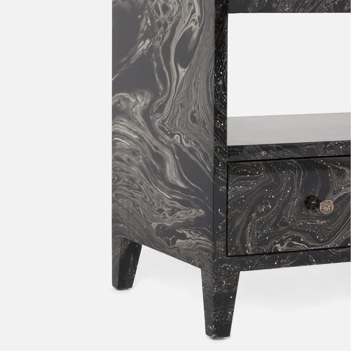 Made Goods Deandre High-Gloss Swirl Double Nightstand