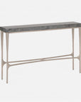 Made Goods Giordano Sculptural Console Table in Beige Crystal Stone