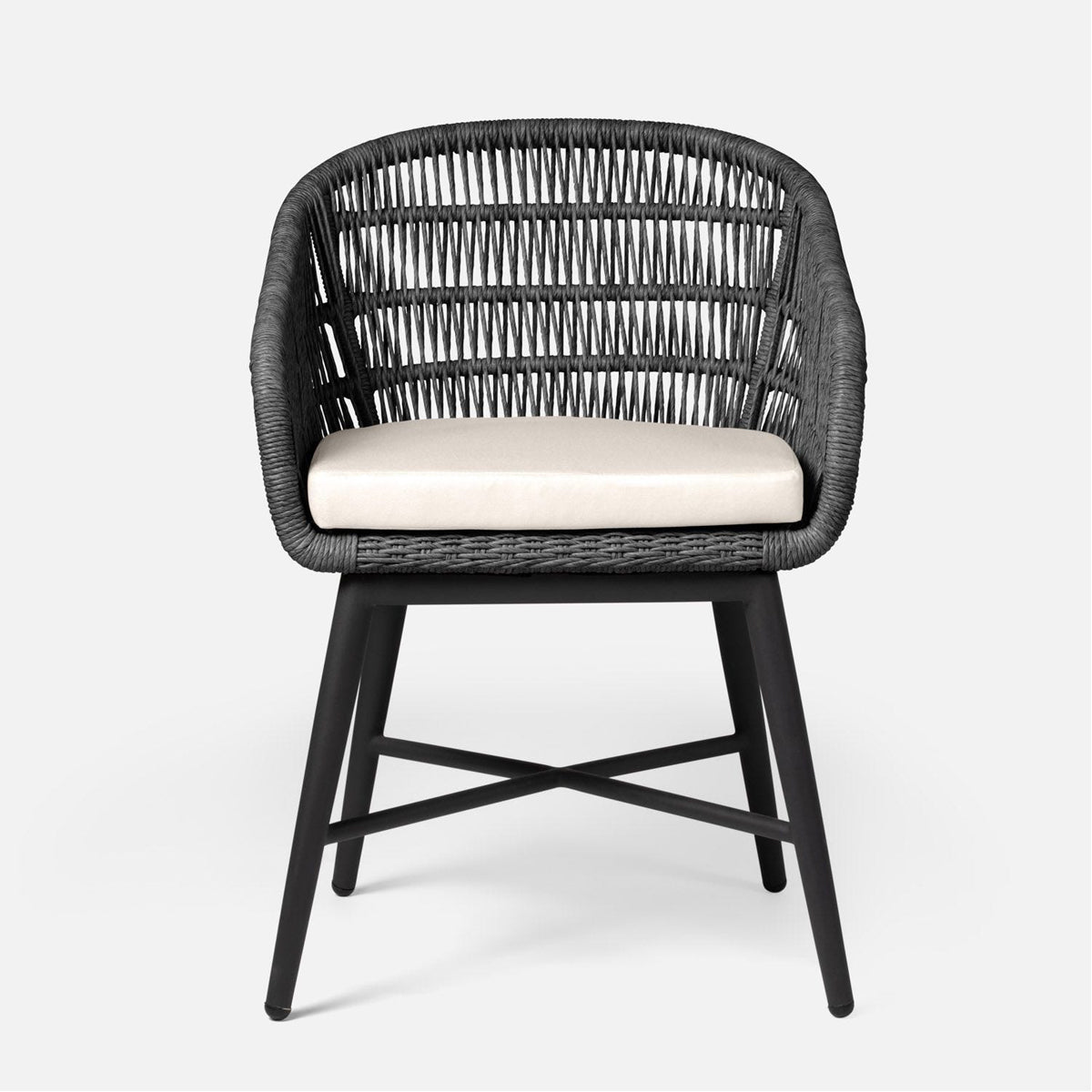 Made Goods Jolie Aluminum Outdoor Dining Chair in Alsek Fabric