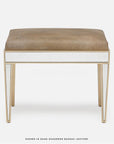 Made Goods Mia Upholstered Mirrored Single Bench in Aras Mohair