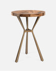 Made Goods Paislee Iron Tripod Table in Banana Bark