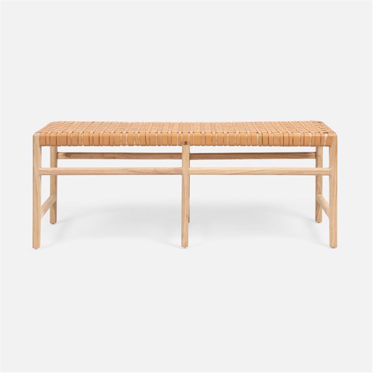 Made Goods Percy Full-Grain Leather Double Bench