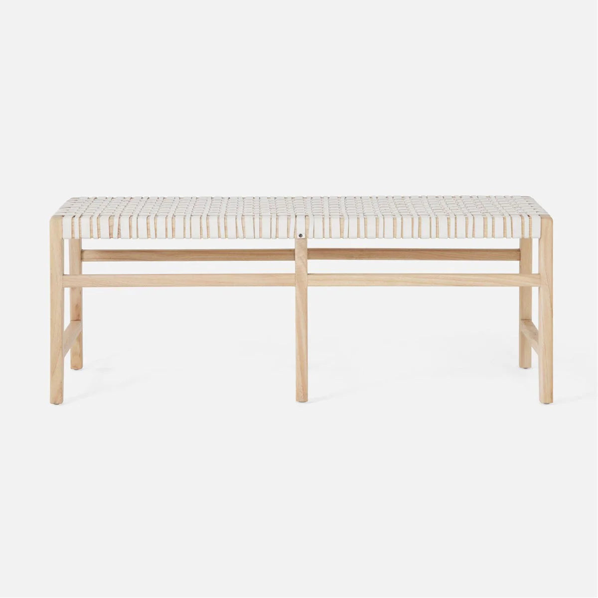 Made Goods Percy Full-Grain Leather Double Bench