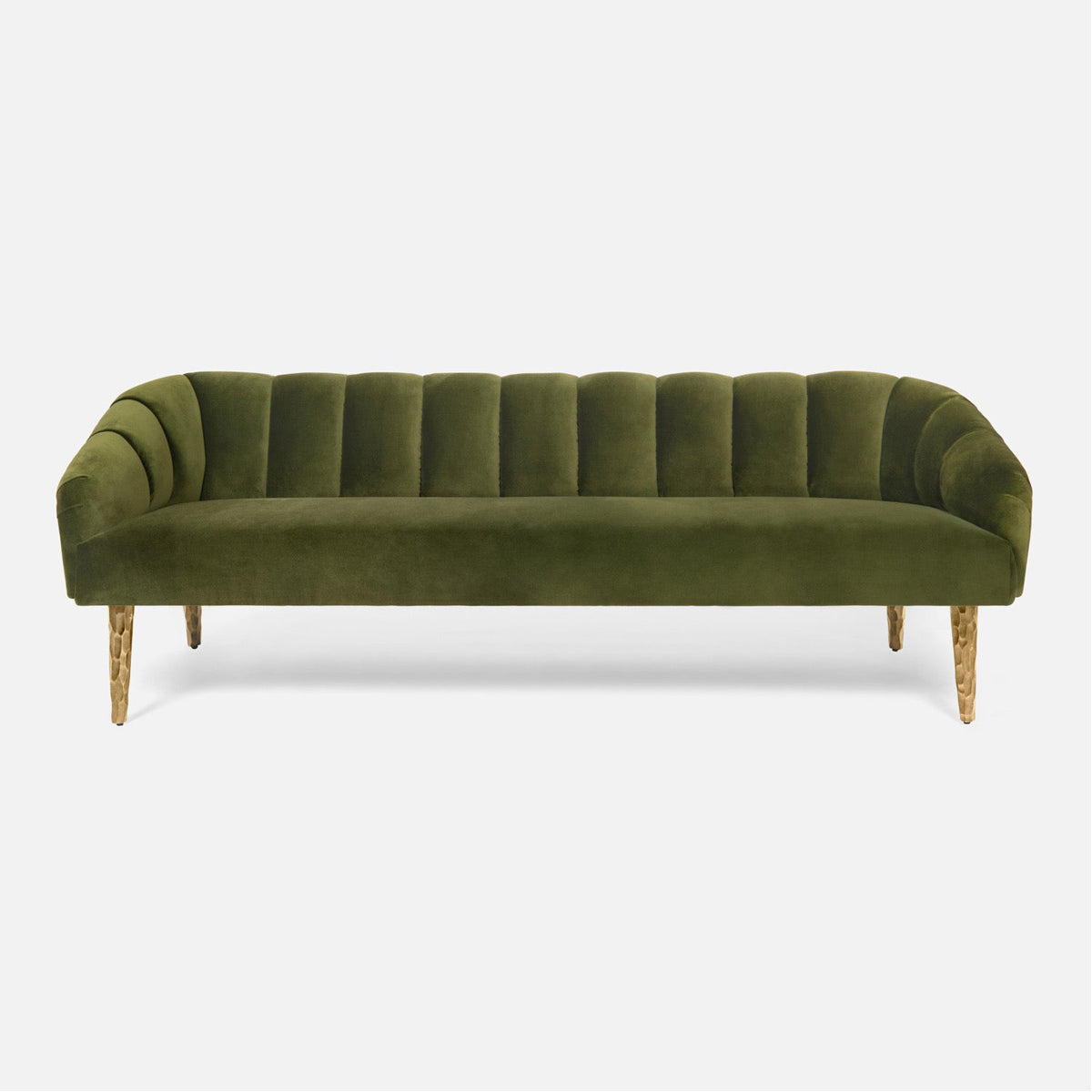 Made Goods Rooney Upholstered Shell Sofa in Severn Canvas