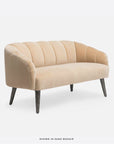 Made Goods Rooney Upholstered Shell Sofette in Aras Mohair