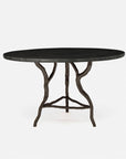 Made Goods Royce Round Dining Table in Faux Horn Top