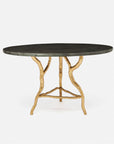 Made Goods Royce Round Dining Table in Faux Horn Top