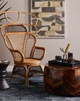 Made Goods Safiya Rattan Bamboo Lounge Chair