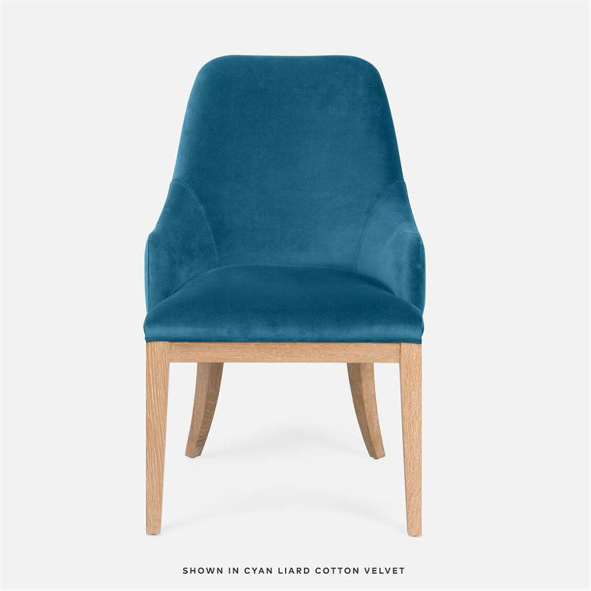 Made Goods Sanderson Dining Armchair in Brenta Cotton/Jute