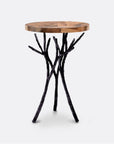 Made Goods Tressa Tree Bramble Table in Banana Bark Top