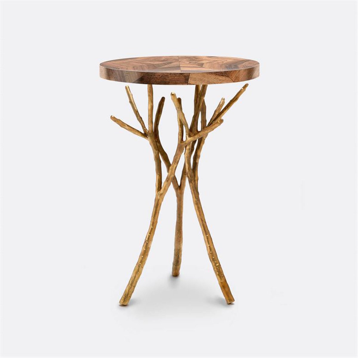 Made Goods Tressa Tree Bramble Table in Banana Bark Top