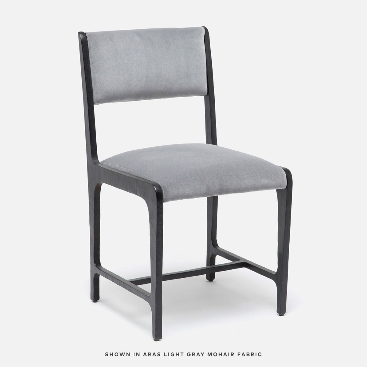 Made Goods Vallois Contemporary Metal Side Chair in Pagua Fabric