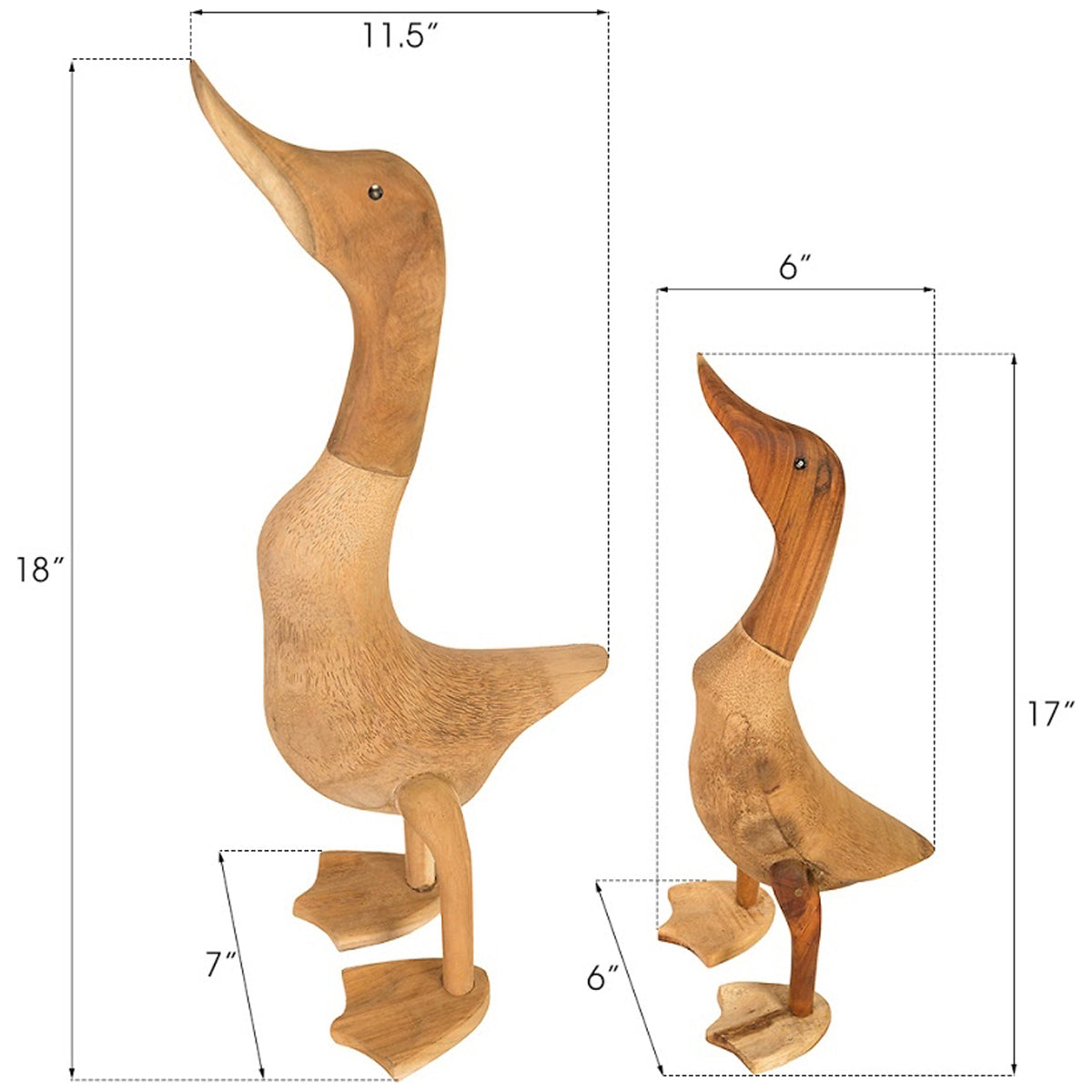 Phillips Collection Wood Duck Set Sculpture