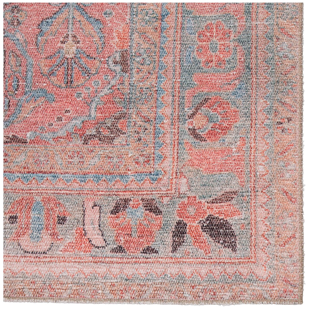 Jaipur Kindred Pippa Medallion Pink Light Blue KND07 Rug