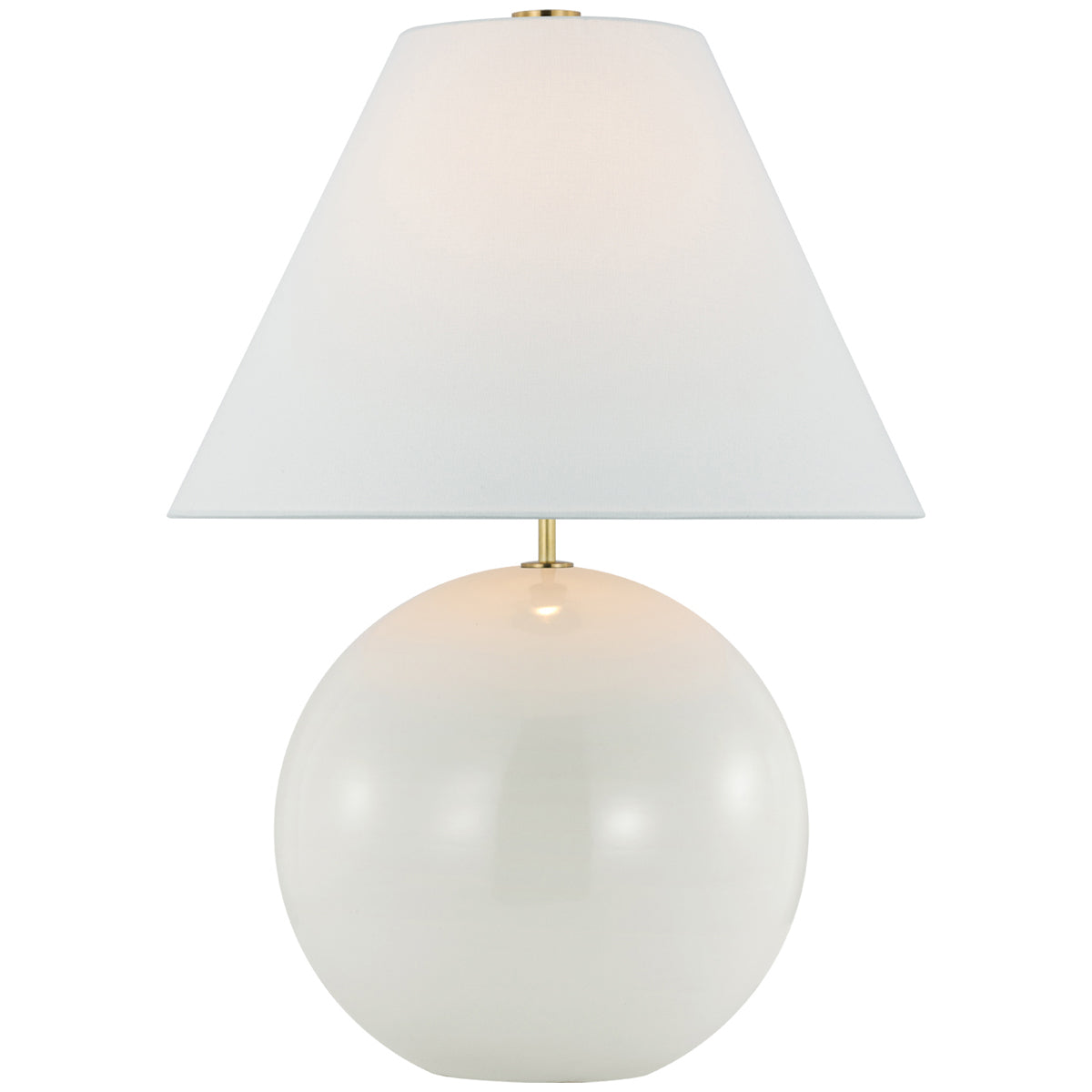 Visual Comfort Brielle Large Table Lamp with Linen Shade