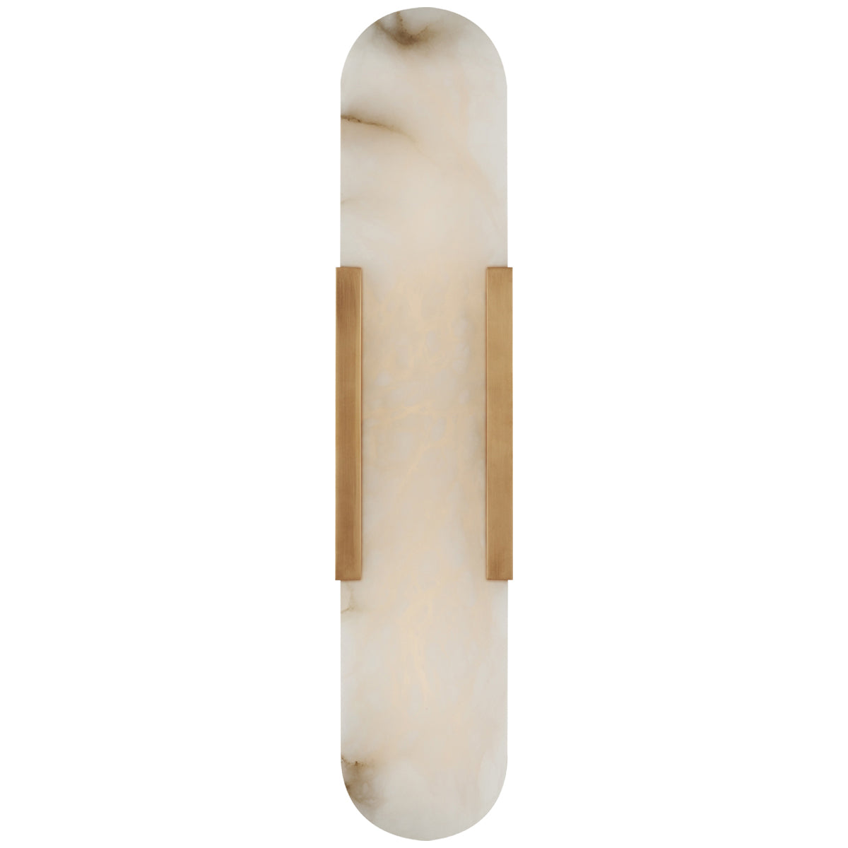 Visual Comfort Melange 20-Inch Elongated Sconce with Alabaster Shade