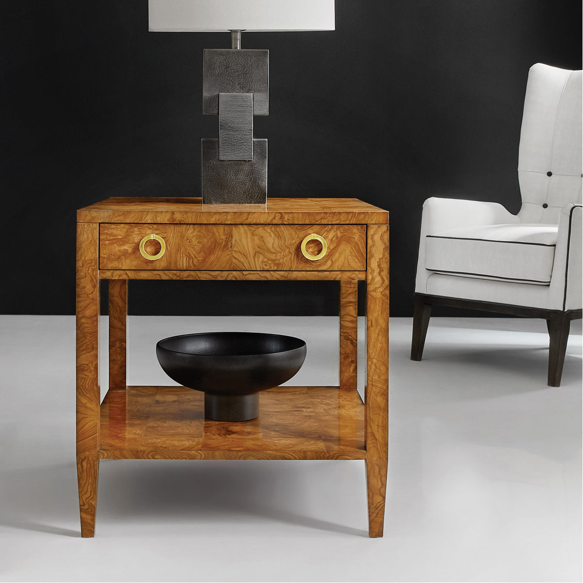 Modern History Olive Ash End Table