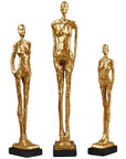 Villa & House Miles Statues  Set of 3 Statues in Gold