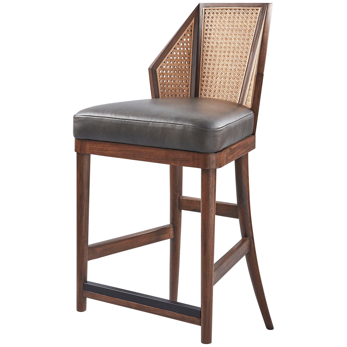 Baker Furniture Cane Counter Stool MR7148