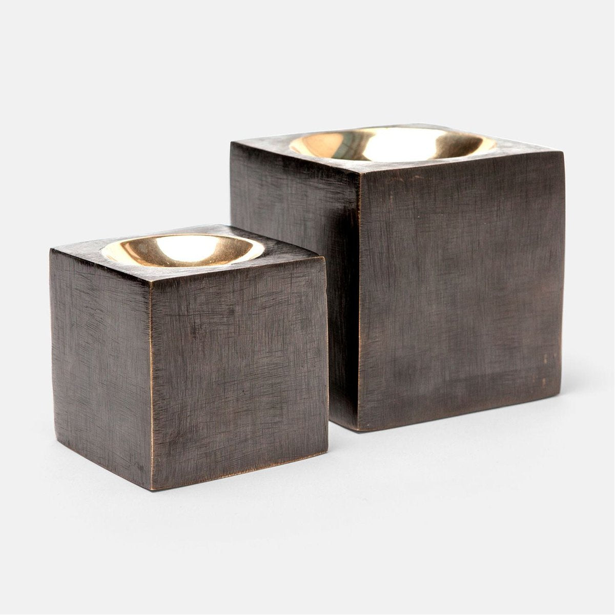 Made Goods Keeva Brass Object, 2-Piece Set