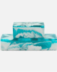 Made Goods Osias Swirled Resin Box, 2-Piece Set