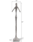 Phillips Collection Speak No Evil Large Slender Sculpture, Silver Leaf