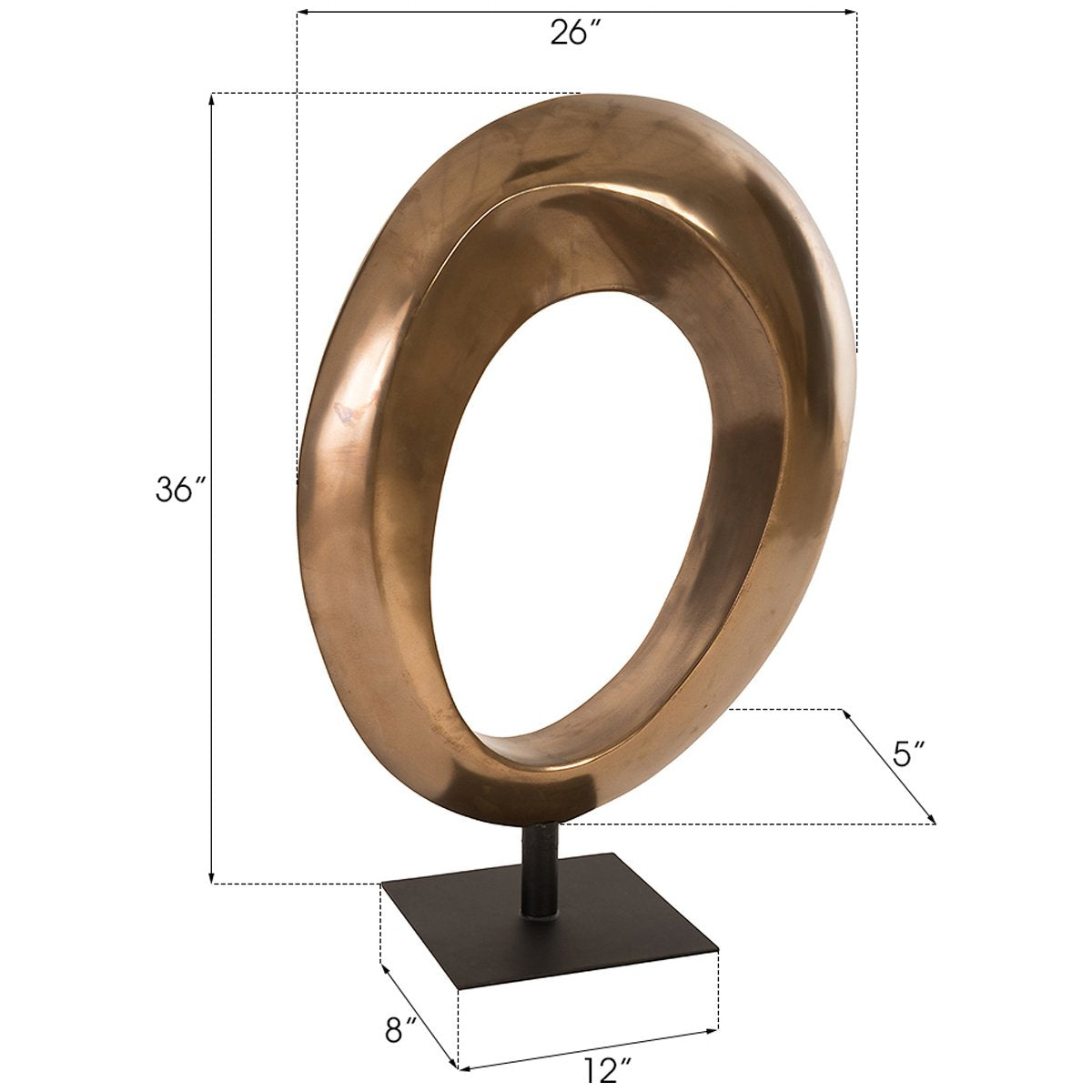 Phillips Collection Hoop Sculpture, Bronze