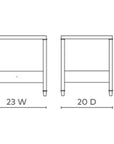 Villa & House Pascal 1-Drawer Side Table