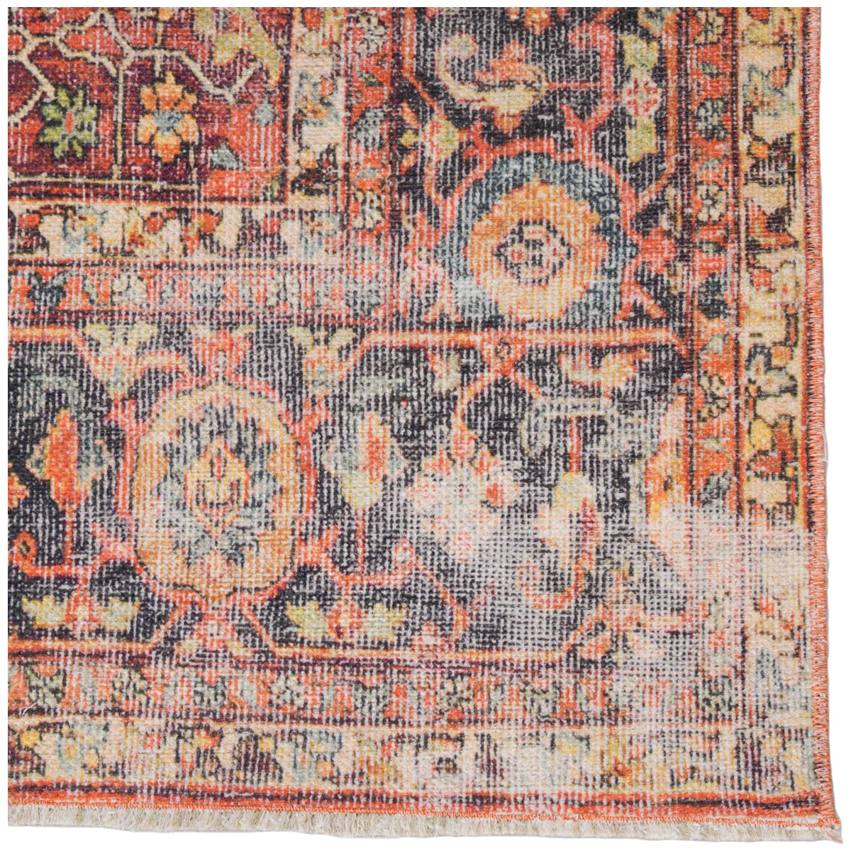 Jaipur Boheme Avonlea Oriental Blue Orange BOH04 Rug