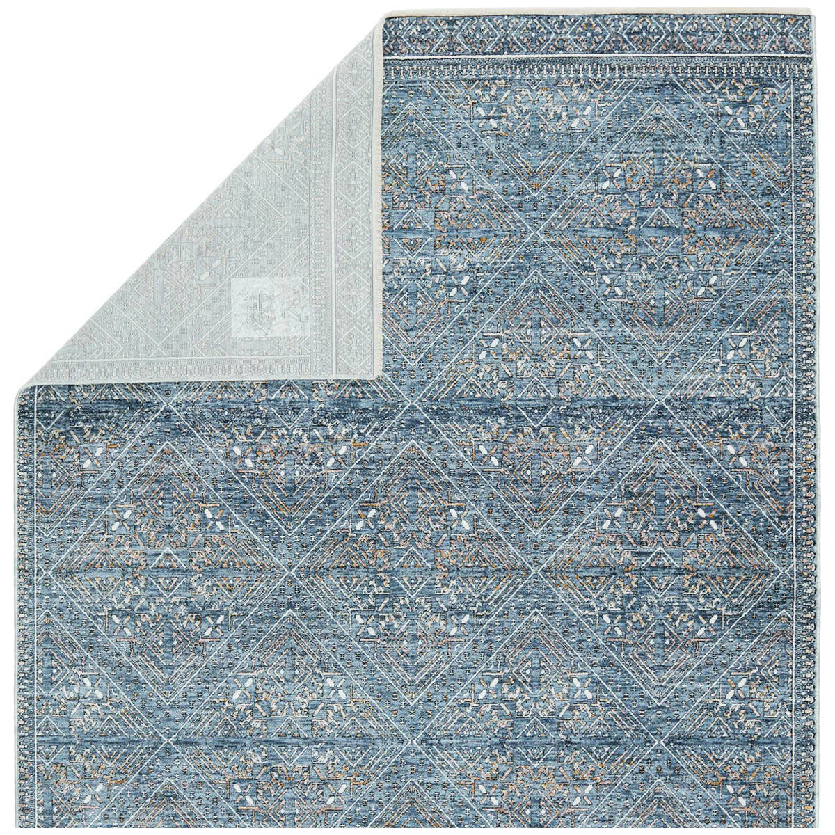 Jaipur Branham Talos Trellis Blue Gold BRA04 Rug