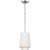 Visual Comfort Sydney Narrow Pendant with Matte White Shade