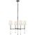 Visual Comfort Camille Small Chandelier with Linen Shades