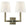 Visual Comfort Square Tube Double Sconce with Linen Shades