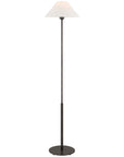 Visual Comfort Hackney Floor Lamp with Linen Shade