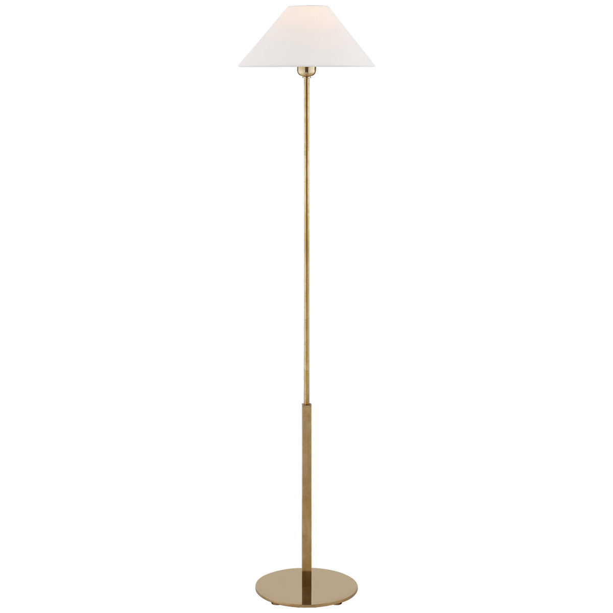 Visual Comfort Hackney Floor Lamp with Linen Shade